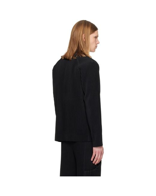 Homme Plissé Issey Miyake Black Quarry Jacket for men
