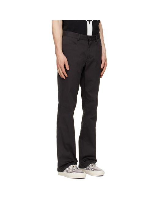 JKEEFER Black Corey Bootcut Trousers for men