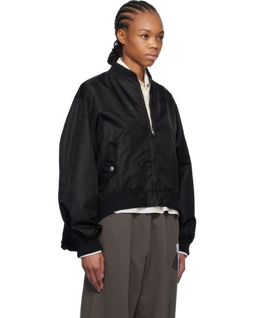 MM6 by Maison Martin Margiela ブラック Spliced ボンバージャケット Black