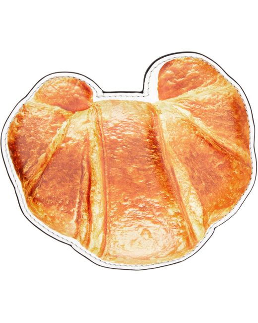 Moschino ベージュ Croissant カードケース Orange