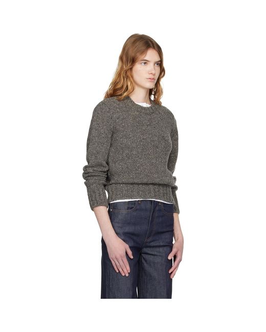 A.P.C. Black Short Round Neck Sweater