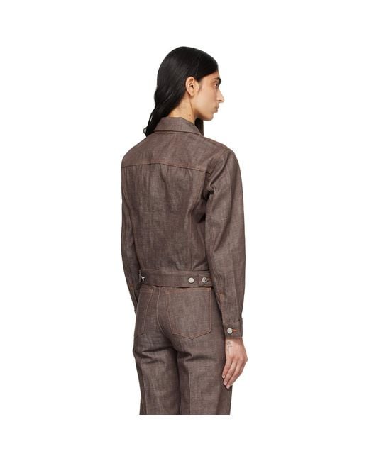 A.P.C. Brown Dion Denim Jacket