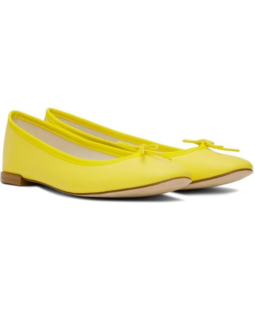 Repetto Yellow Cendrillon Ballerina Flats