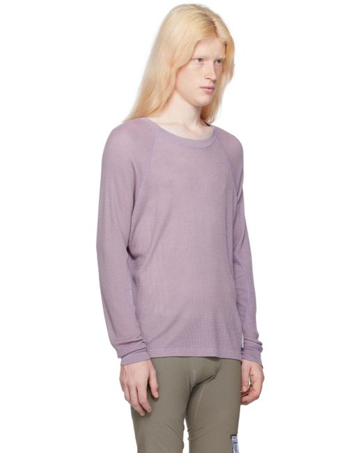 Satisfy Purple Base Layer Long Sleeve T-shirt for men