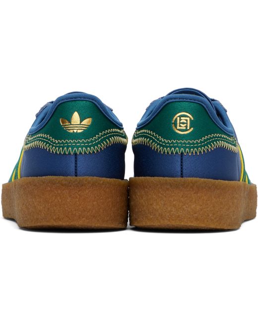 メンズ Adidas Originals ネイビー＆グリーン Edison Chenエディション Clot Gazelle スニーカー Black