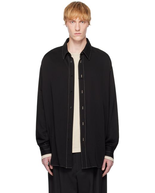Lemaire Black Camicia Loop for men
