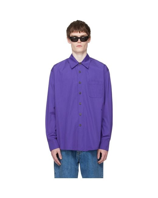Our Legacy Purple Above Shirt for men