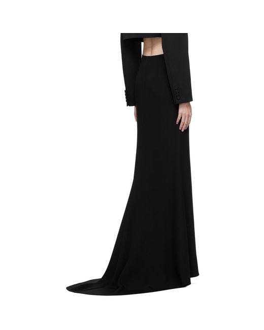 Valentino Black Couture Maxi Skirt