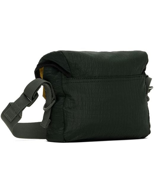PS by Paul Smith Black Green Patch Bag for men