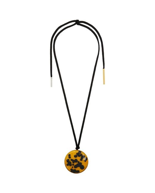 Dries Van Noten Metallic Pendant Necklace