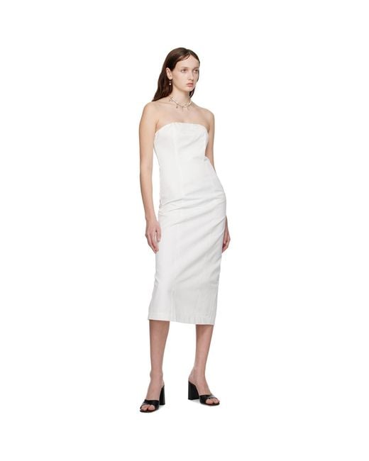 Staud Black Daniela Midi Dress