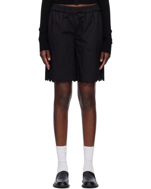 THE GARMENT ブラック Cyprus ショートパンツ Black