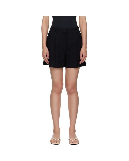 Anine Bing Black Trent Shorts