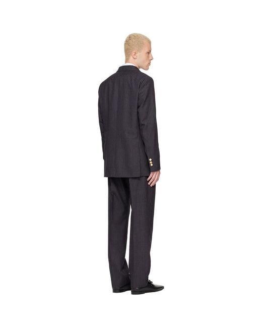 Paul Smith Black Double-Breasted Suit for men