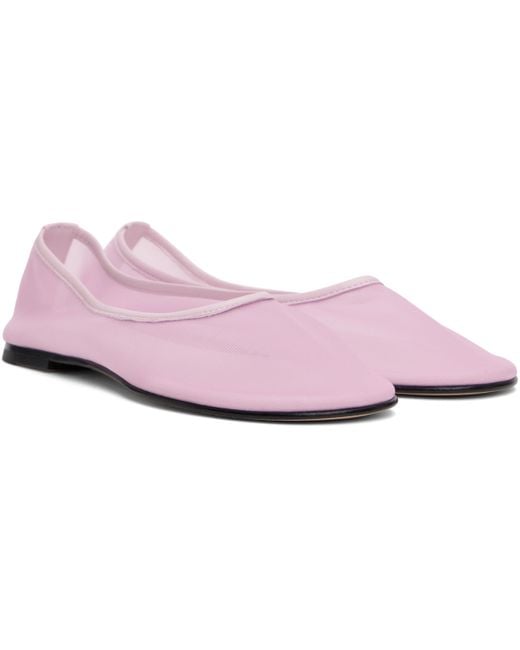 Dear Frances Black Balla Mesh Ballerina Flats