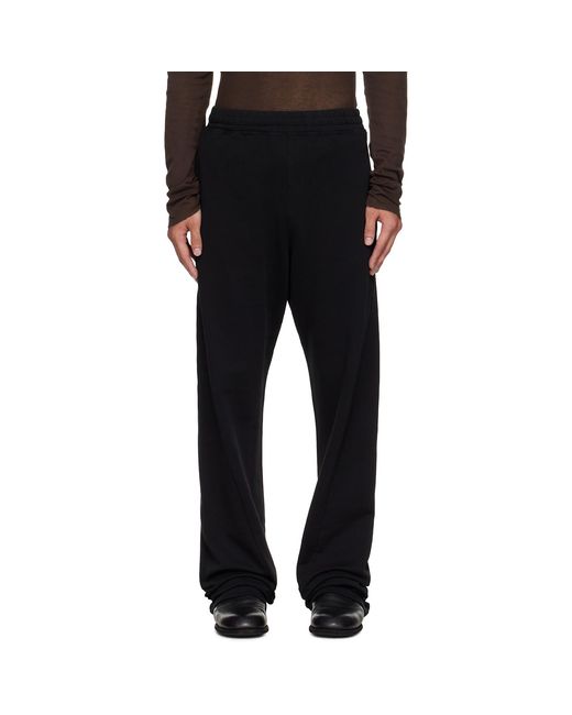 MM6 by Maison Margiela Black Drawstring Sweatpants for men
