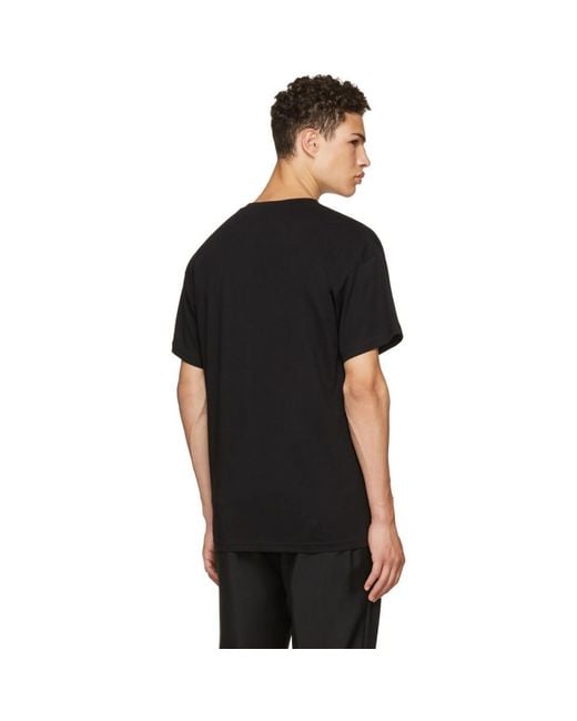 Moschino Glow-in-the-Dark Logo Black T-Shirt 