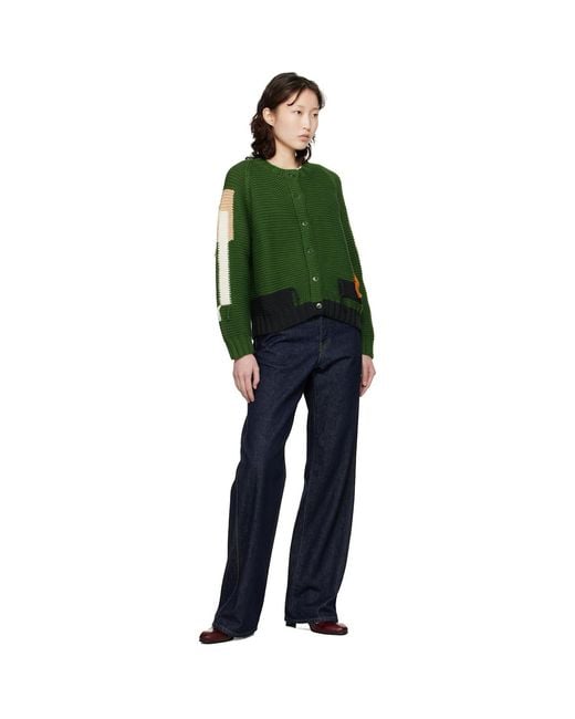 YMC Green Atomic Cardigan