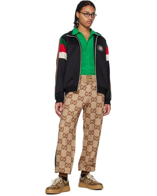 Gucci Multicolor Tan Jumbo gg Lounge Pants for men