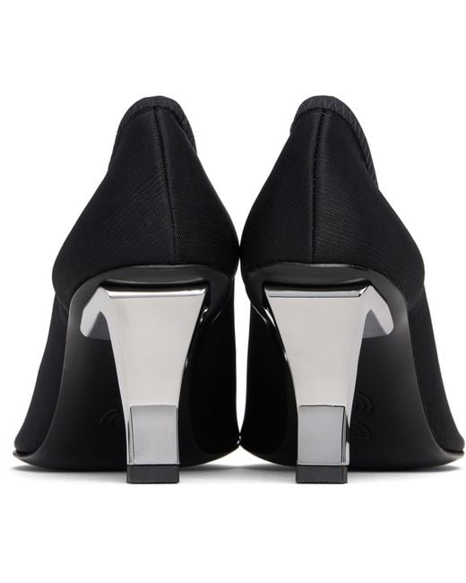 Nicole Saldanã Black Harper Mesh Heels