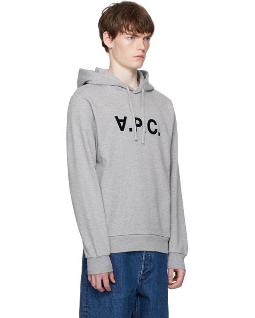 A.P.C. Black Standard Grand 'Vpc' Hoodie for men