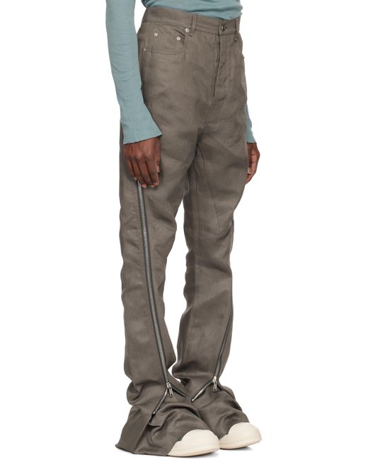 メンズ Rick Owens グレー Hollywood Bolan Banana ジーンズ Gray