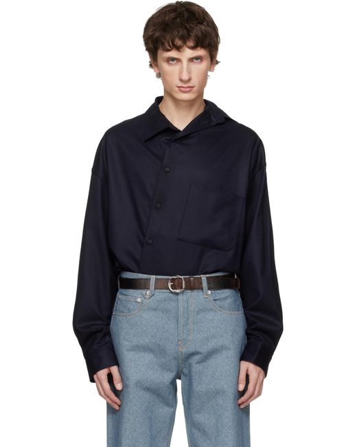 Jacquemus Blue 'The Cuadro' Shirt for men
