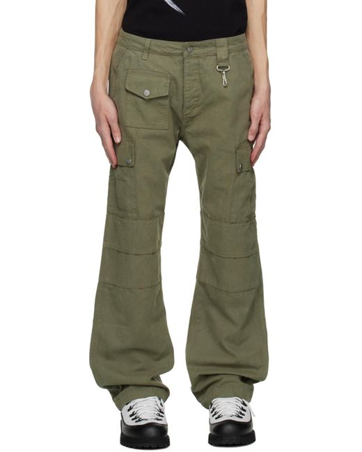Reese Cooper Green Garment-dyed Cargo Pants for men