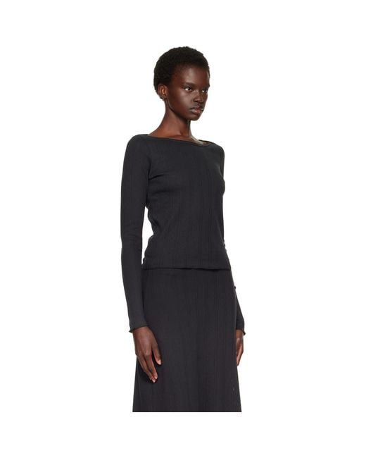 Cou Cou Black 'The Bateau' T-Shirt