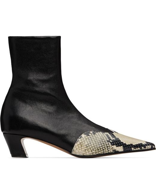 Khaite Black Nevada Stretch Low Boots