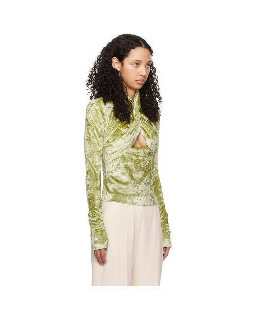 Nanushka Multicolor Green Iride Long Sleeve T-shirt