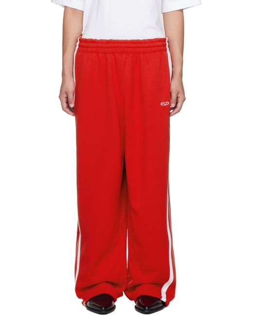 Vetements Red Oval Logo Gym Sweatpants for men