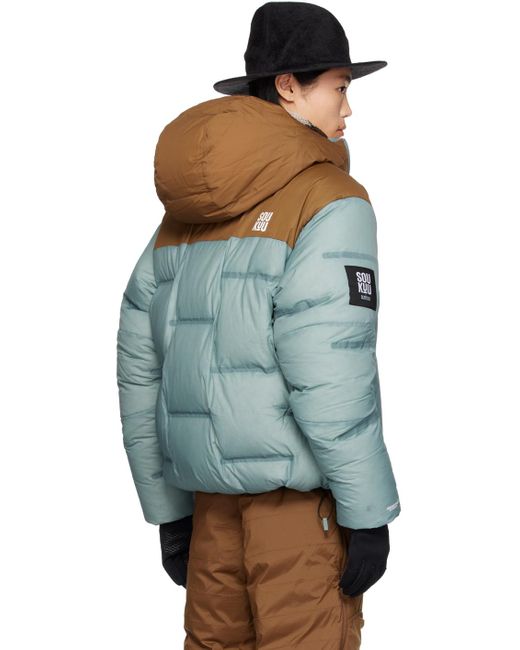 Undercover Brown & Blue The North Face Edition Nuptse Down Jacket for men