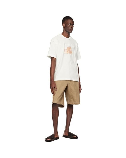 Jacquemus Natural Off- 'The Paysan Short-Sleeve' T-Shirt for men