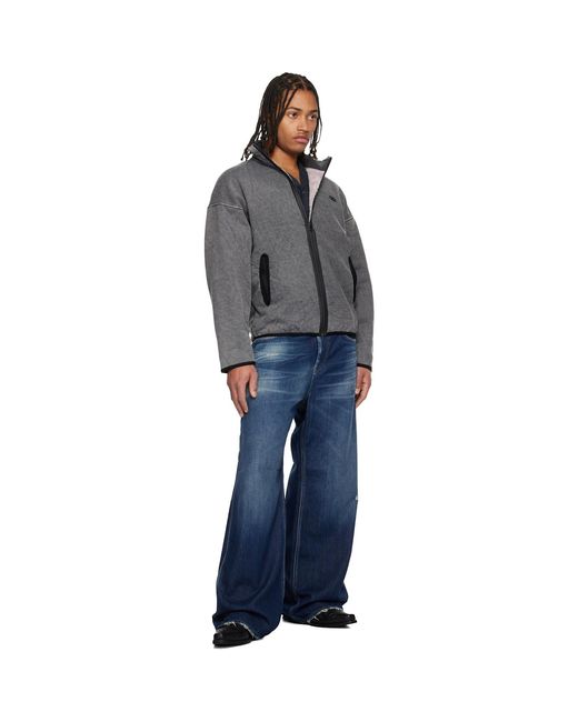 DIESEL Black S-Baty-New Track Jacket for men