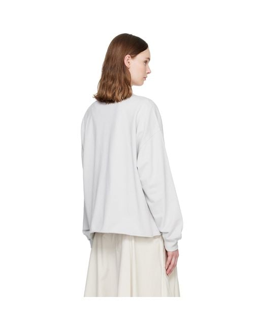 YMC White Studio Sweatshirt