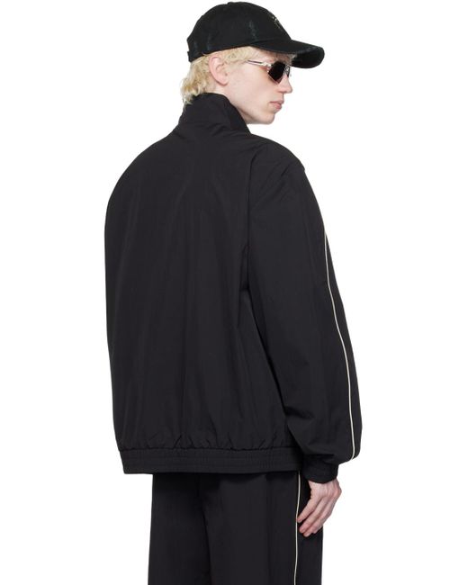 Han Kjobenhavn Black Oversized Track Jacket for men