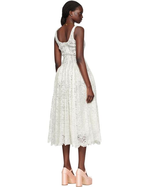 Simone Rocha Black White & Sculpted Maxi Dress