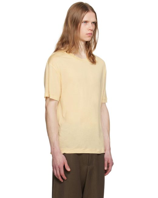 T-shirt en soie Lemaire pour homme en coloris Multicolor