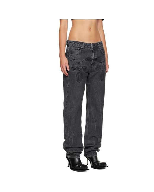 STEFAN COOKE Blue Braided Jeans