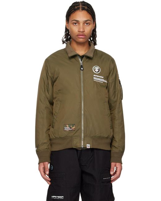 Ma1 green bomber jacket hot sale