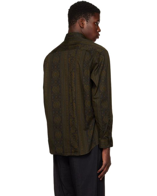 President's Black Paisley Shirt for men