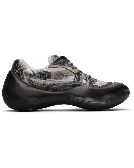 J.W. Anderson Black White & Gray Bumper Hike Sneakers