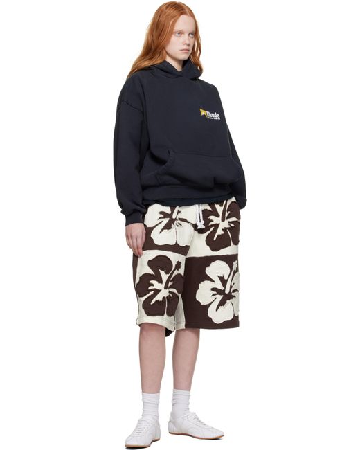Rhude Blue 'International Racing' Logo Hoodie