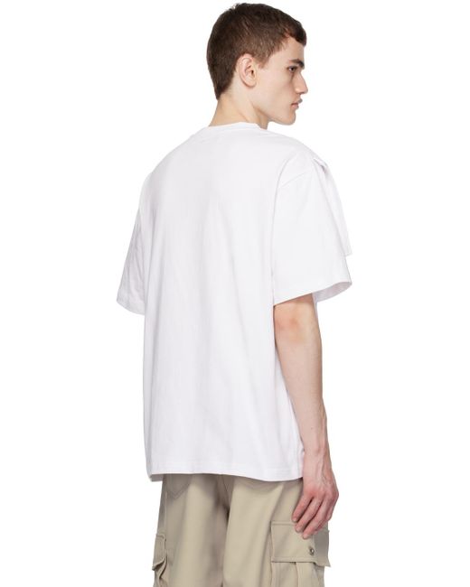 Feng Chen Wang White Laye T-shirt for men