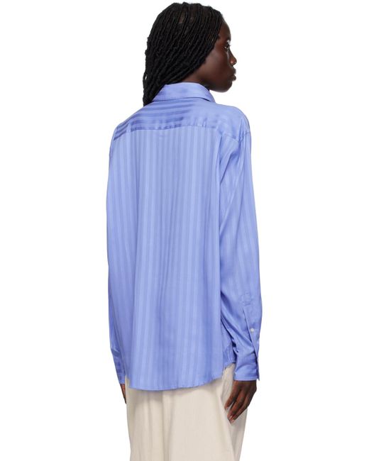 Acne Blue Striped Shirt