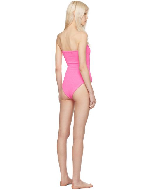 Hunza G Red Pink Brooke Swimsuit