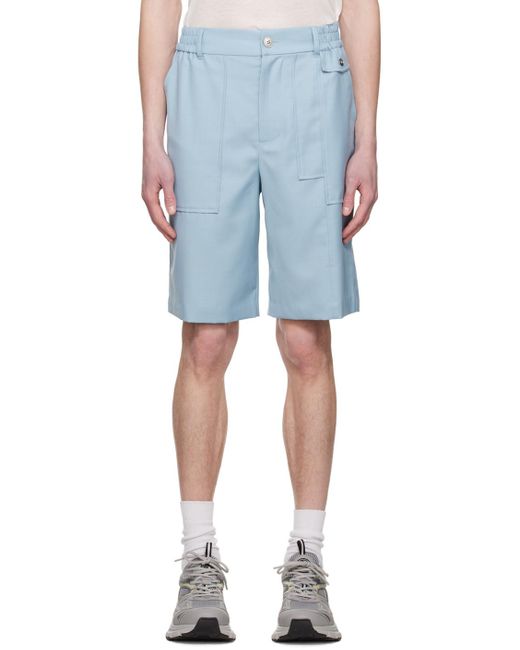 Short Bleu À Panneaux Feng Chen Wang pour homme en coloris Blue