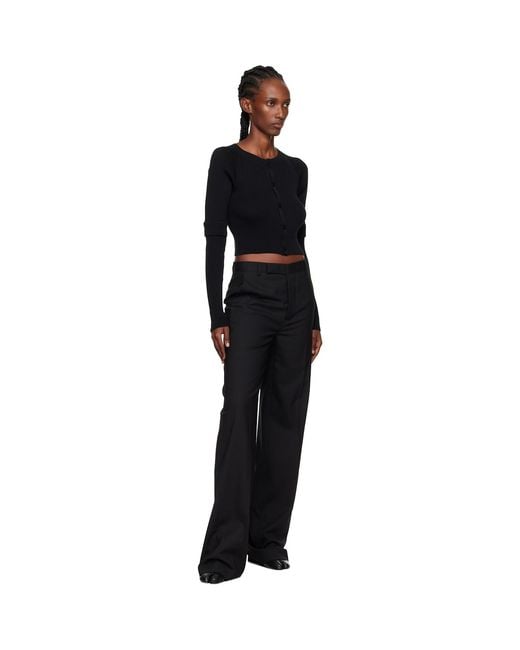 Y's Yohji Yamamoto Black Double Sleeve Short Cardigan