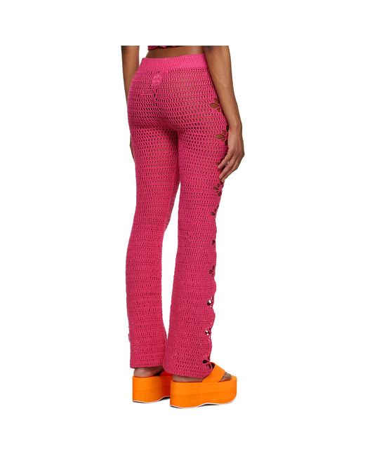 TACH Red Nitocris Lounge Pants
